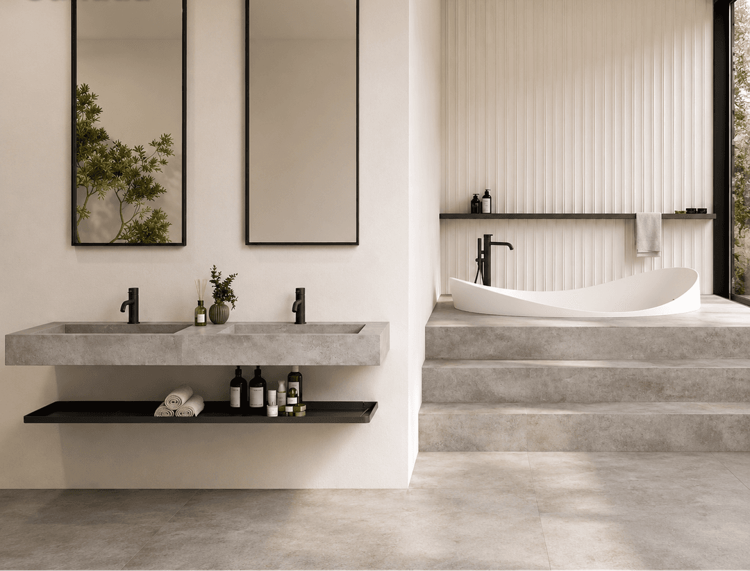 Baño en Greige
